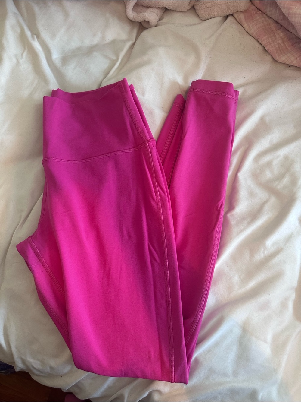 Hot Pink Women's Lululemon High-Waist Active Leggings